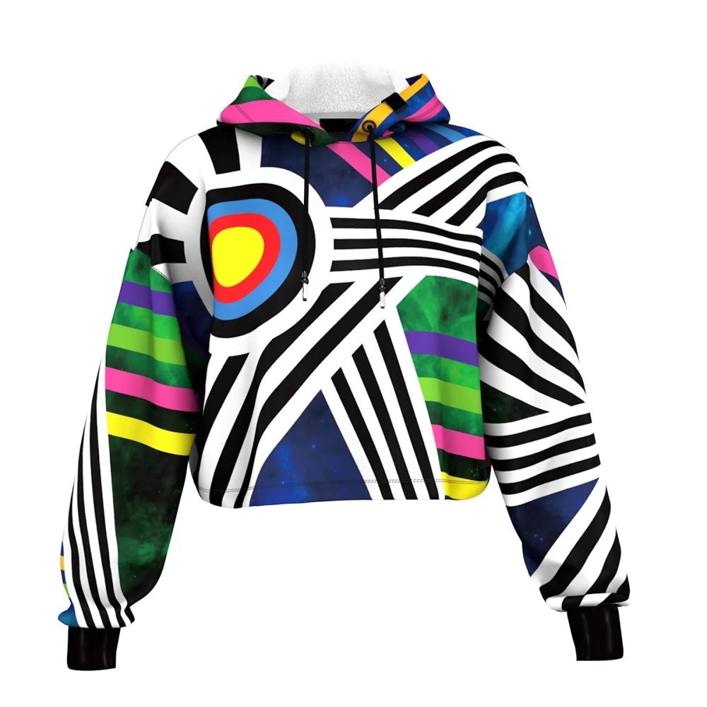 3 Sublimation Cropped Hoodie - Image 1